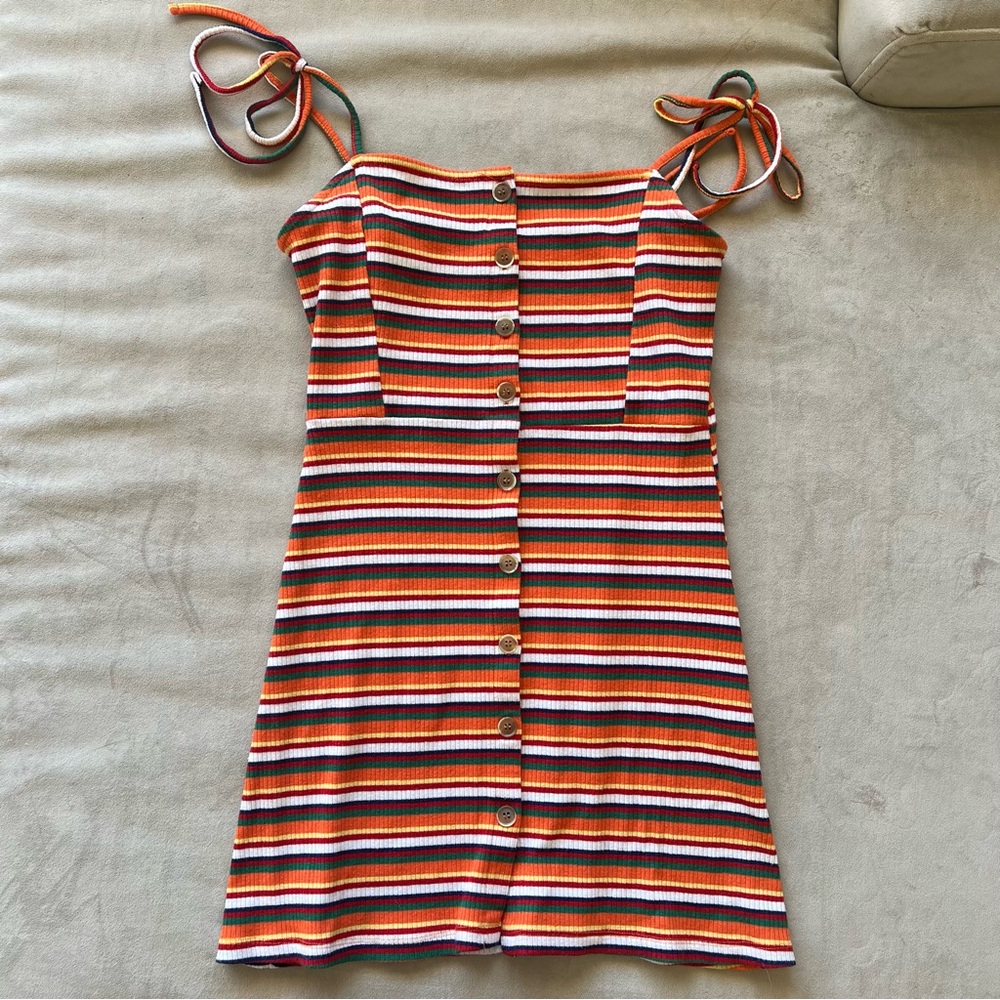 Topshop boho colorful summer mini dress